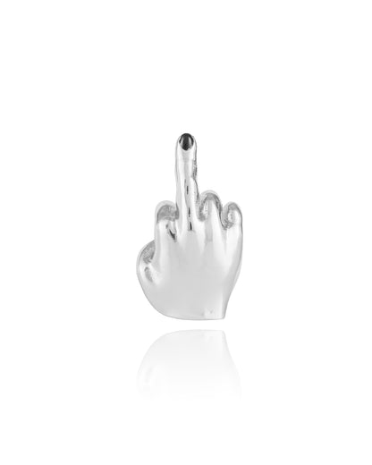 MINI MIDDLE FINGER ARGENTO