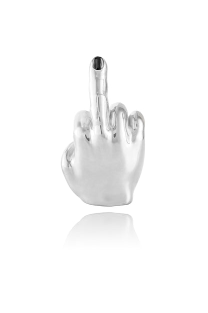 ICON - SILVER MIDDLE FINGER