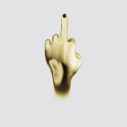 GOLD MIDDLE FINGER RING